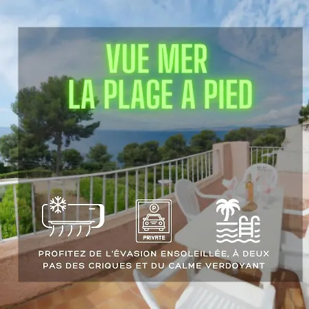 Panorama Du Levant - Vue Panoramique 4 Pers 400m - Parking - Capitalchic Services Raphael
